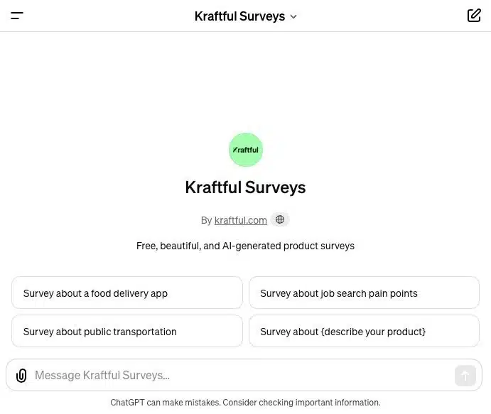 Kraftful Surveys