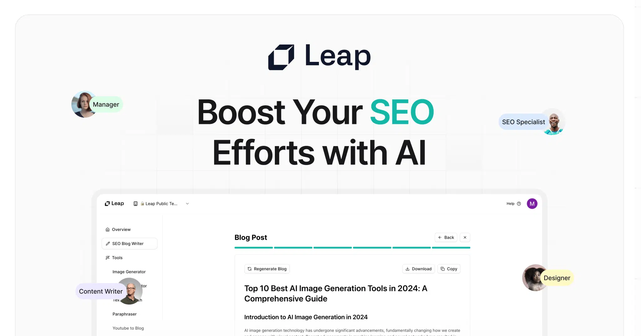 Leap AI SEO Tool