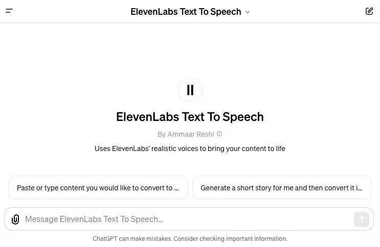 Text To Speech GPT
