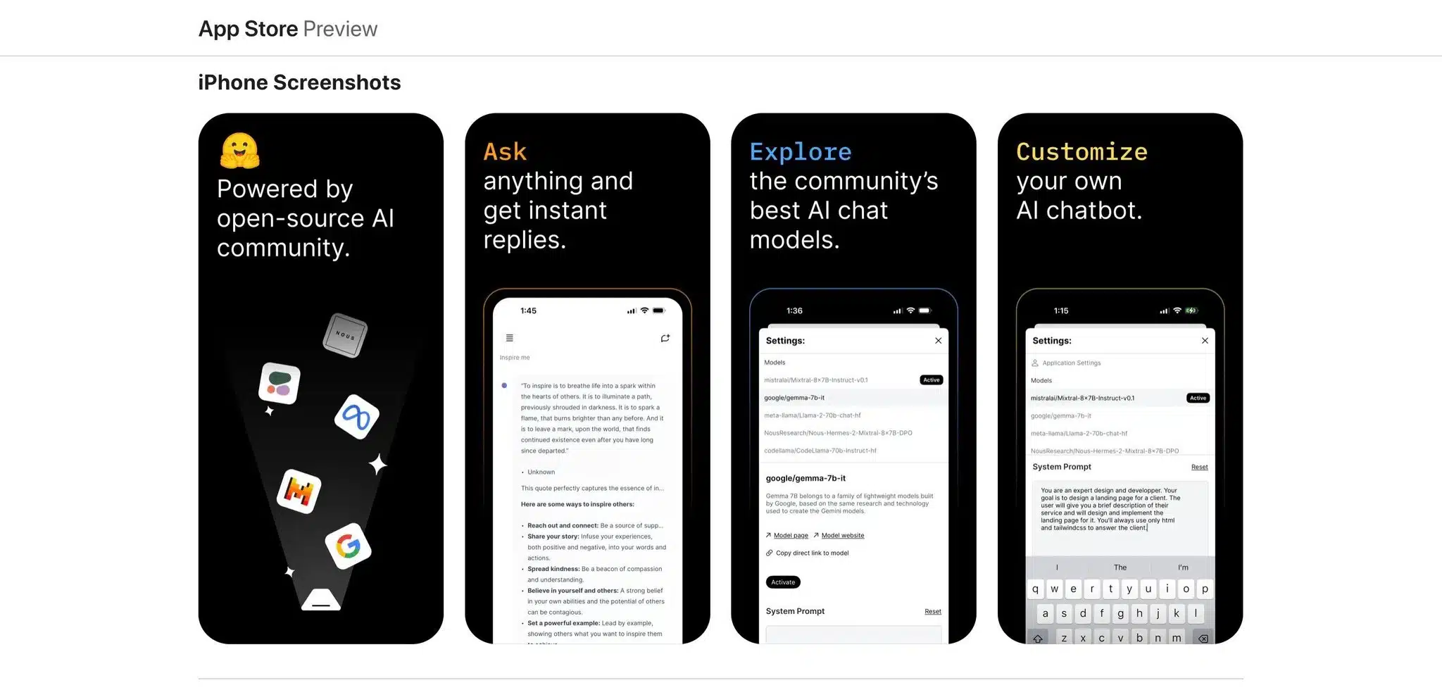 HuggingChat iOS