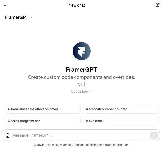 FramerGPT