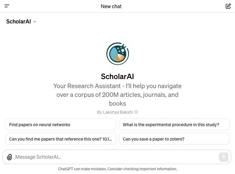 Scholar AI GPT