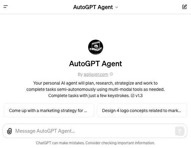 AutoGPT Agent