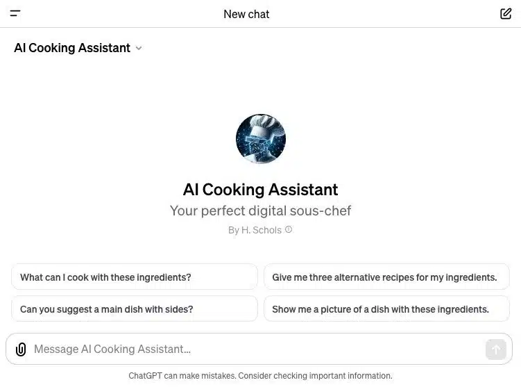 AI Cooking Assistant