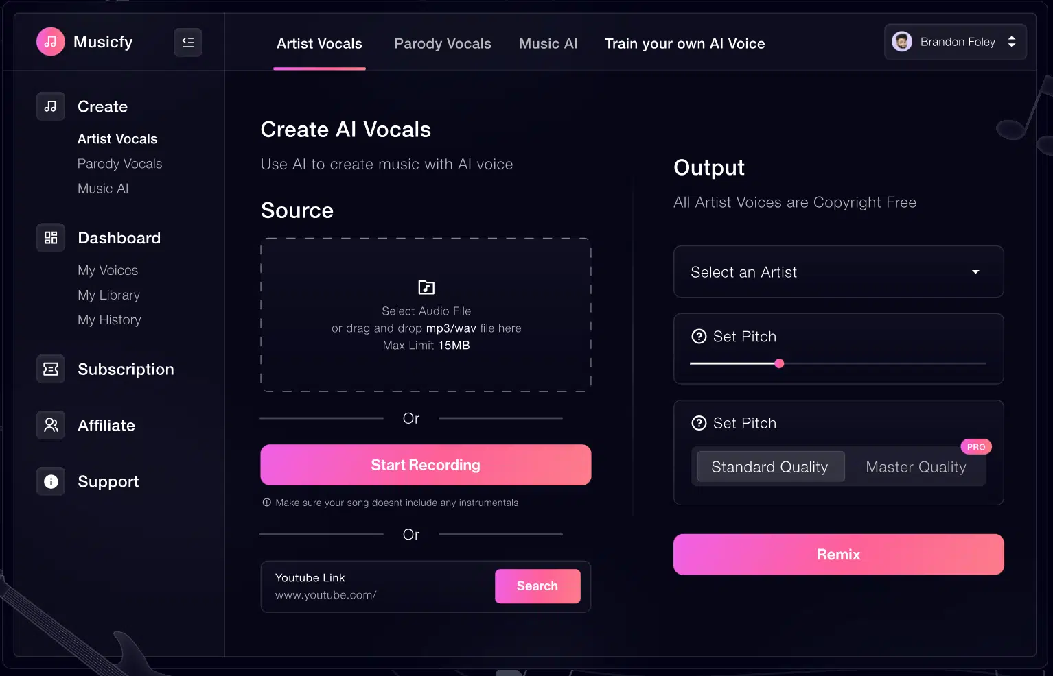 Musicfy AI