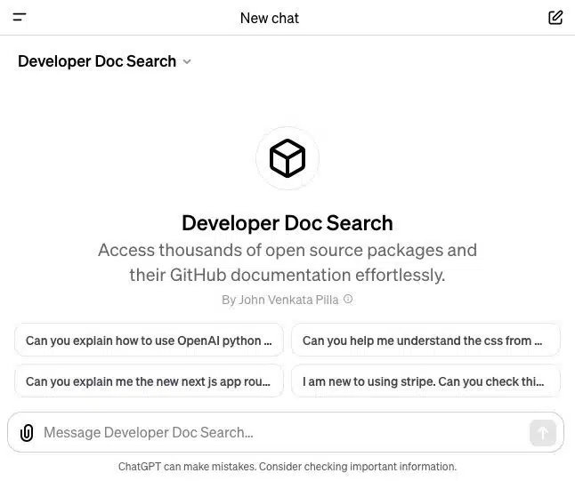 Developer Doc Search
