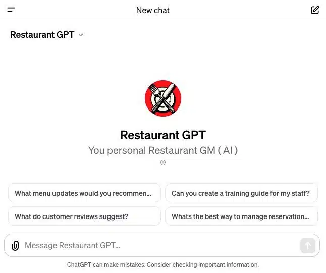 Restaurant GPT
