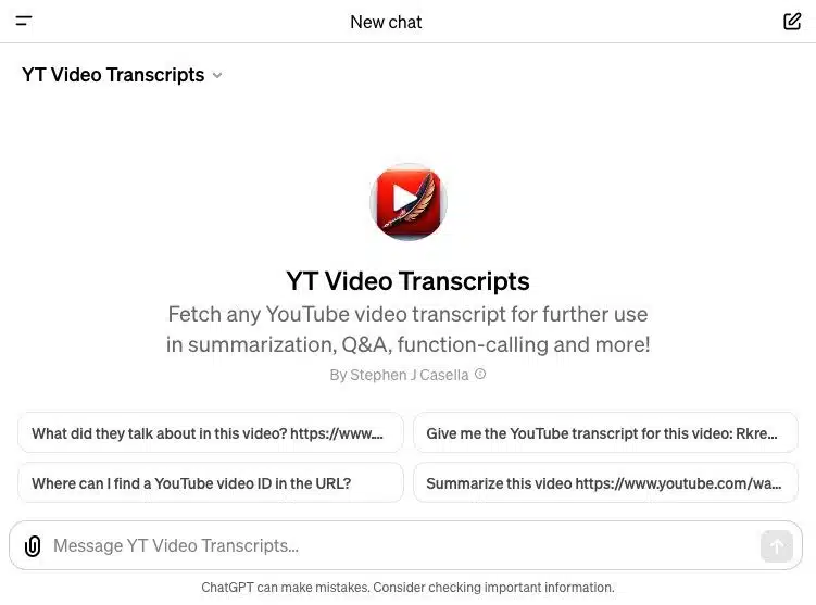 YT Video Transcripts
