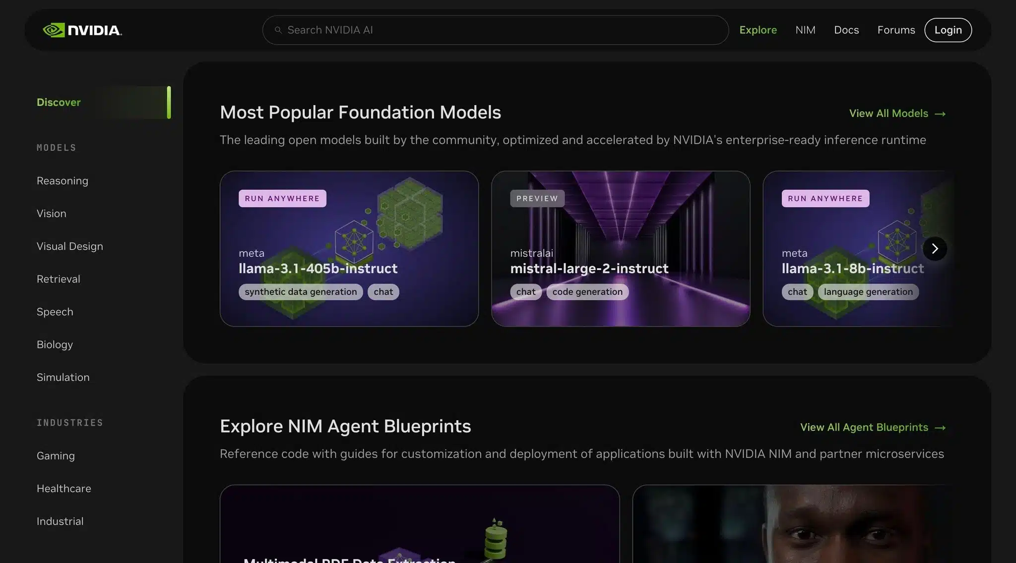 NVIDIA NIM APIs