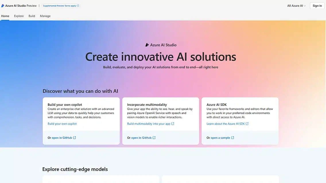 Azure AI Studio