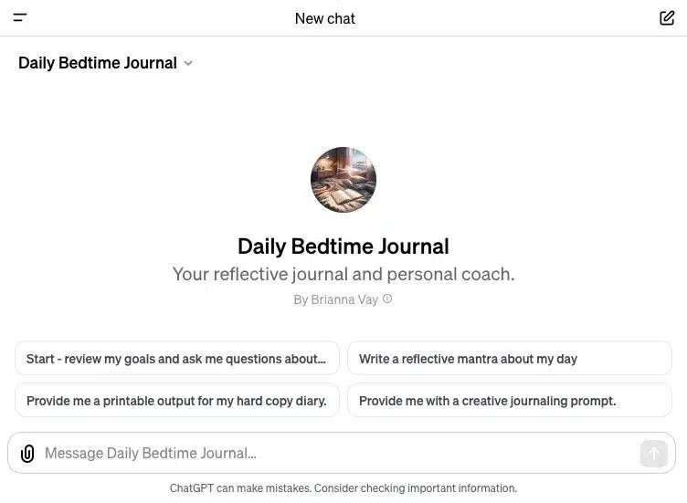 Daily Bedtime Journal