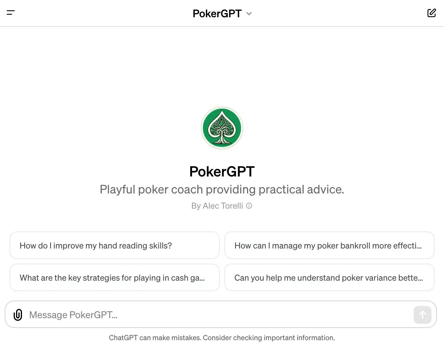 PokerGPT