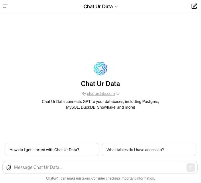 Chat Ur Data