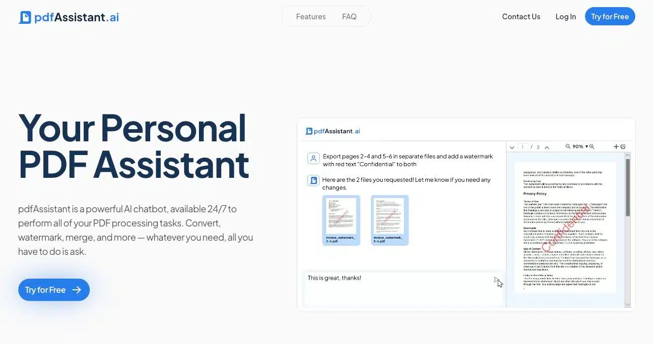 pdfAssistant AI