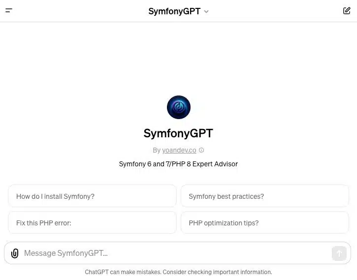 SymfonyGPT