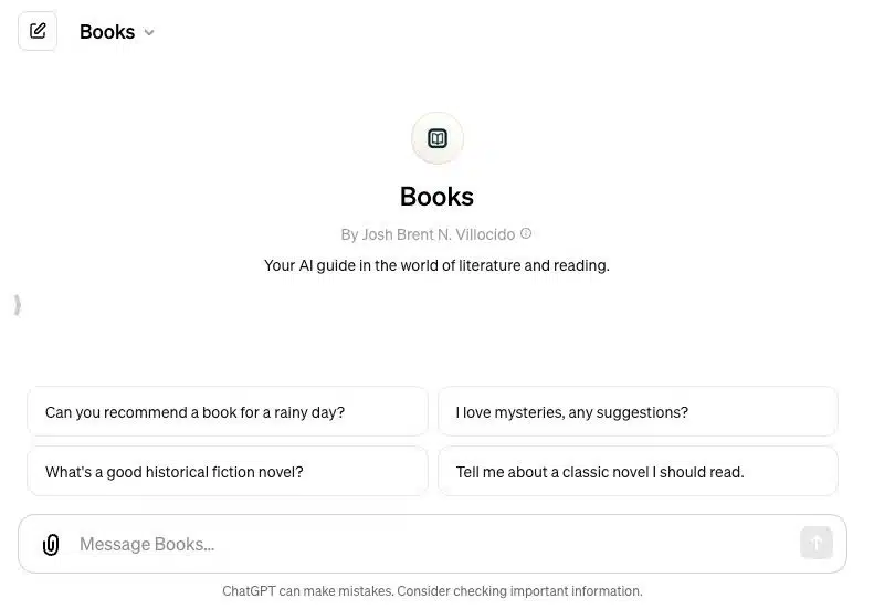 Books GPT