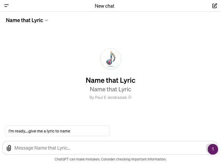 Name that Lyric